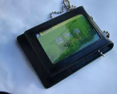 Metal badge wallet large badge certificate clip kit badge set leather delivery beads