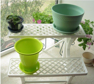 IRIS resin flower stand vegetable ceramic flower pot plastic shelf balcony terrace outdoor multi-layer flower stand ws900
