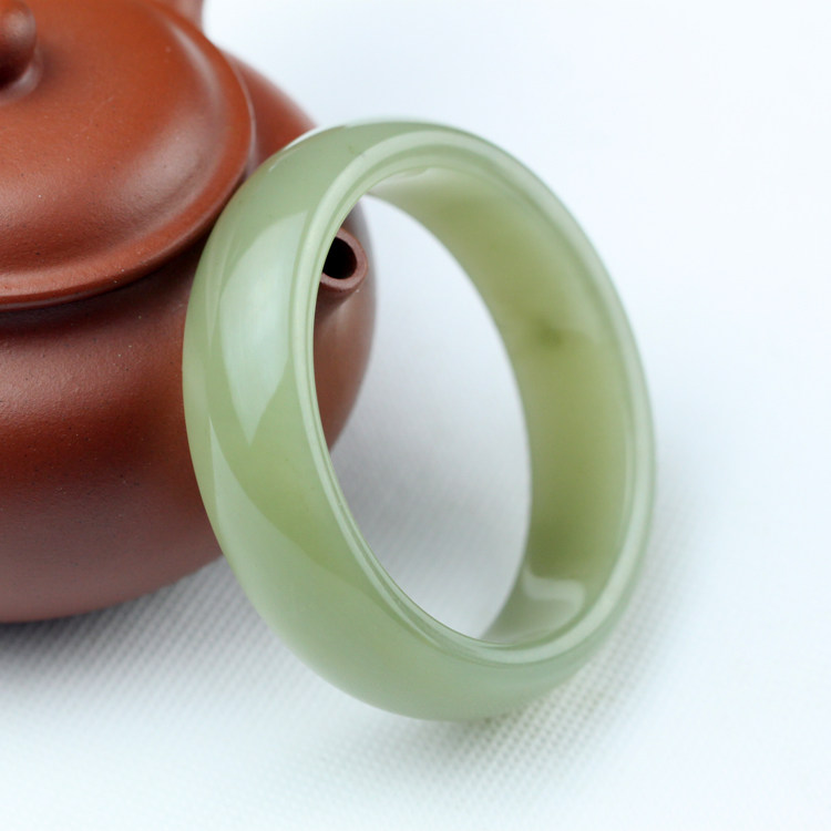 Xinjiang pendant and field jade bracelet and Tian Yuqing white jade bracelet jade bracelet jade circle bracelet with inner diameter size fully-Taobao