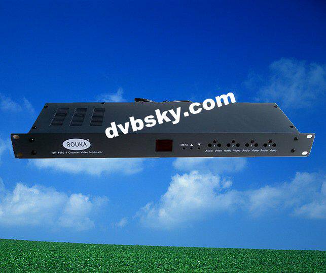 Special price digital to analog cable TV 4-way modulator all-in-one quad frequency-isolated modem