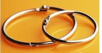 DIY binding iron ring 2 8cm movable book ring Book ring Iron ring Binding ring Inner diameter 2 5 book ring