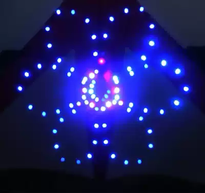 (Rongsheng)Weifang LED luminous kite 3 flat 272 lamp holder Full moon kite 