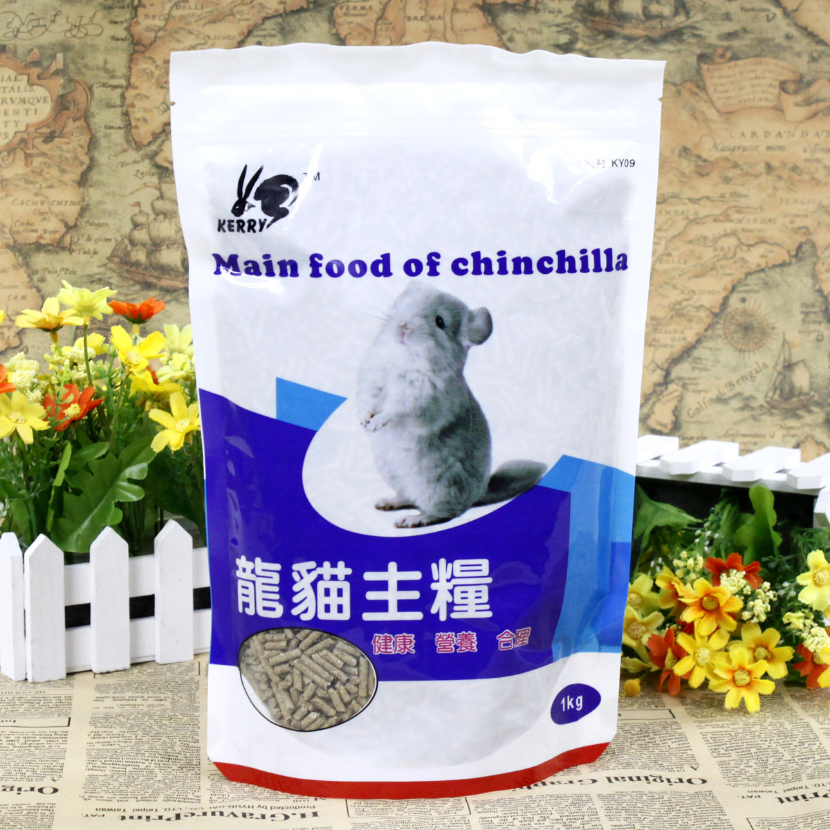 波奇网 小宠主粮 凯莉龙猫粮食 全营养优质1kg 龙猫主粮 龙猫饲料