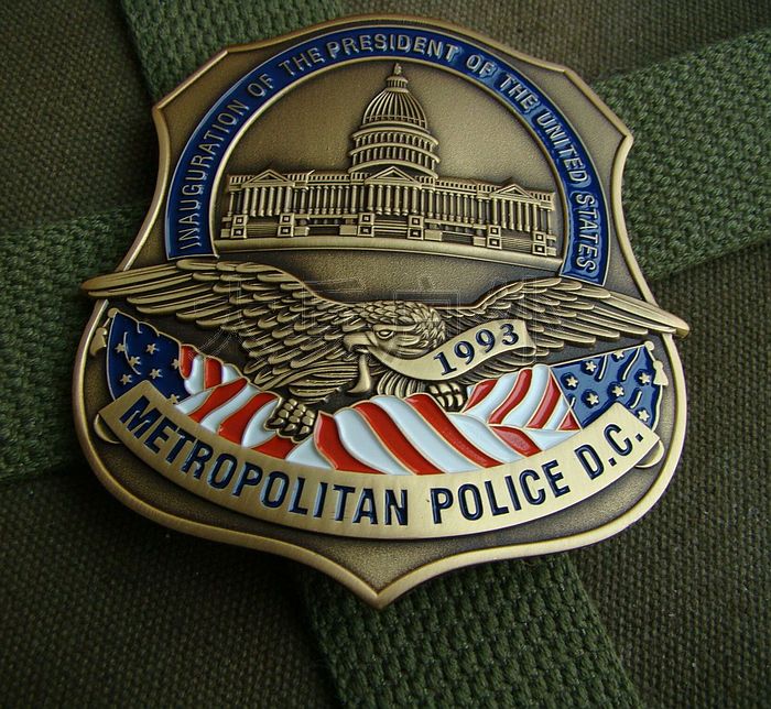 Washington Metropolitan Metal Badge President Clinton Inauguration Badge Waist Badge Pure Copper