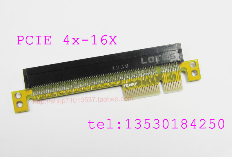 4 laminate heightening card PCI-E 4X turn 16X riser card straight card graphics card riser 4X TO16X