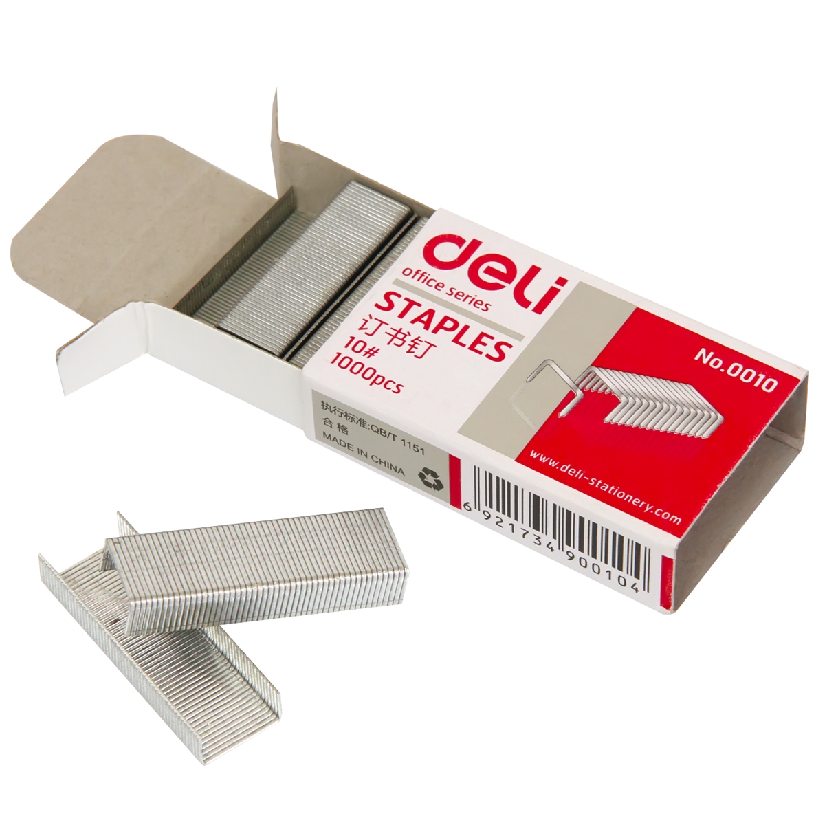 Deli Stationery Small Staple 0010 10# Binding Staple Office Supplies 1000 Boxes