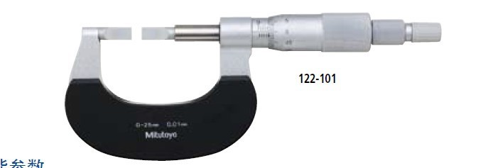 Japan Triple Fung Mitutoyo Mechanical Sheet Outer Diameter Micrometer 122-101 (0-25 * 0 01)
