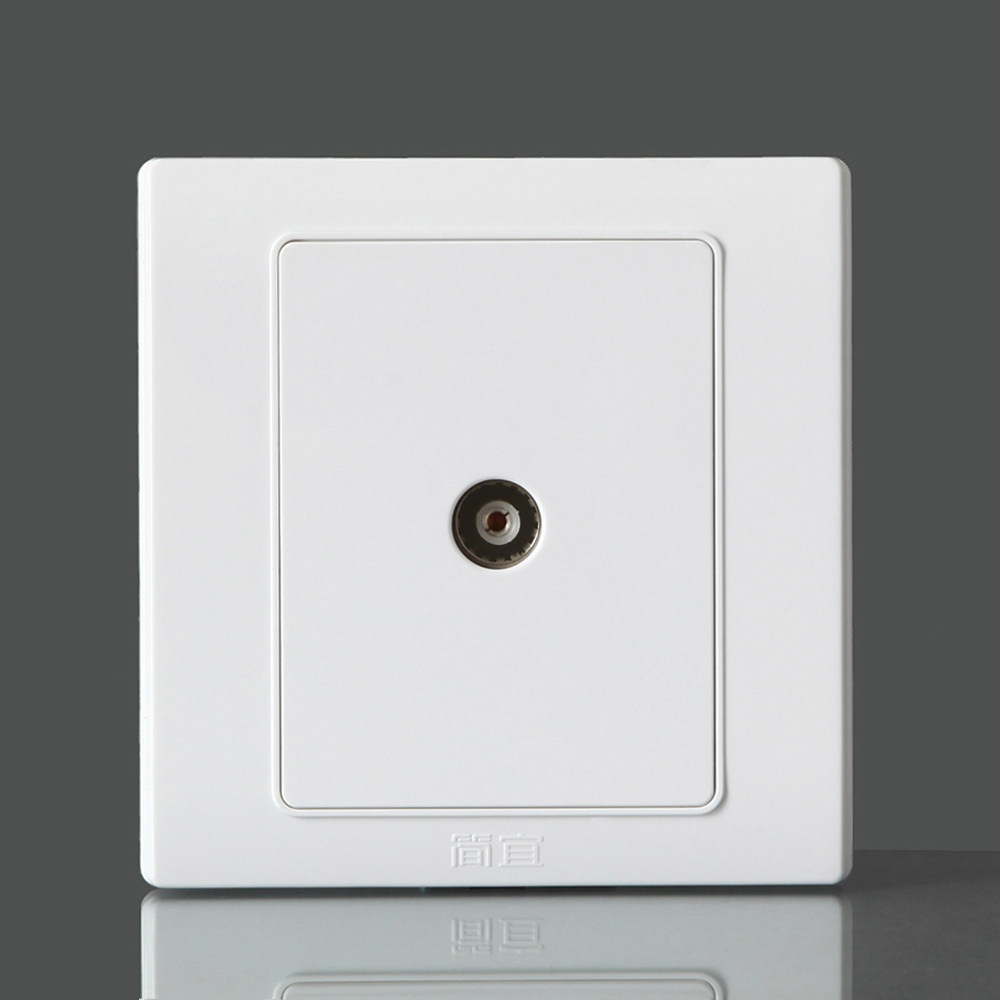 Jane switch panel Switch socket panel TV one-to-two socket Switch socket panel