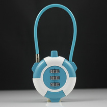 (Bell-type wire rope combination lock) Student lock wire lock bag all-metal zinc alloy 3-digit password