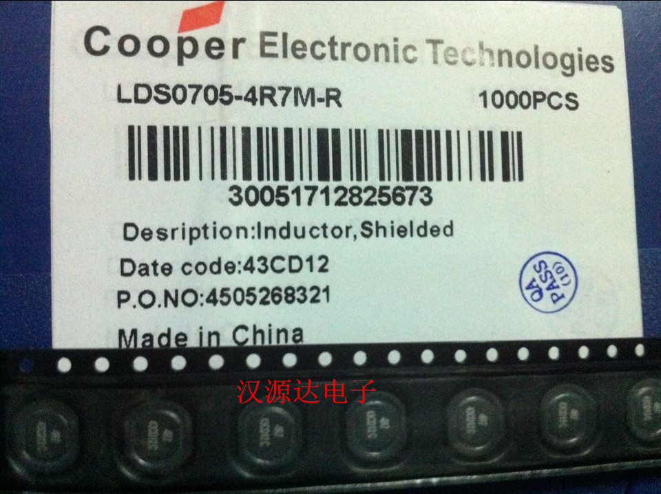 LDS0705-4R7M-R 4 7UH 3 53A 7 8X7X5MM COOPER manufacturer closed magnetic coil inductor
