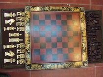 Boutique oversized antique chess high-end with drawer function to send foreigners chess terracotta ornaments