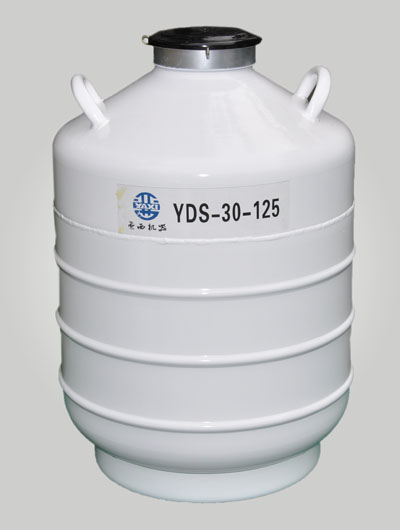 YDS-35-125 liquid nitrogen tank 35 liter 125mm caliber liquid nitrogen bio-container low temperature adiabatic gas cylinder dispensing bucket-Taobao