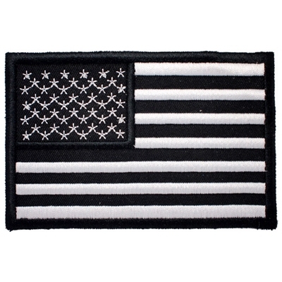 American flag arm badge (black) cloth patch with embroidered label cloth label bookmarked for a magic sticker