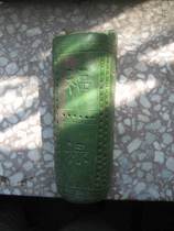 Early Cultural Revolution chopsticks chopsticks folk brick carving collection of green glaze carving the words of folk old pottery