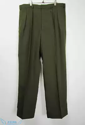 Retired military green yellow army fan pants loose man Lu Xia pants thin no back pocket long casual pants old-fashioned inventory