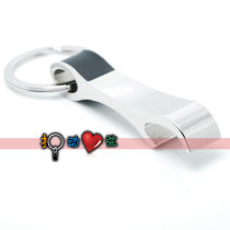 Metal Waist Line Bottle Opener Key Button (lettable LOGO) Creative Gift Key Circle