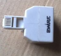 New phone external line tee 1 points 2 10% 2 phone lines one tug of two male and two female