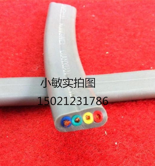 Flat cable TVVB4 * 1 square resistant soft and resistant cold-resistant TVVB 4 core X1 squared
