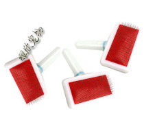 Popo BOBO with air bag white handle needle comb pet comb dog comb dog brush cat comb cat brush needle brush