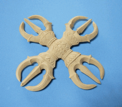 Tang Tantric Instrument Shingon Sect Vajra Pestle East Tantric Dharma Instrument Tang Mi Cross Vajra Pestle Shingon Sect Cross Vajra Pestle