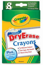 8-color washable large crayon whiteboard 98-5200 in the United States Crayola