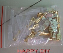 6 3 copper material inserts (silver plated) inserted spring jacket bag