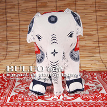 Cloth cotton handmade cloth Elephant mascot New house decoration Thai elephant gift opening gift