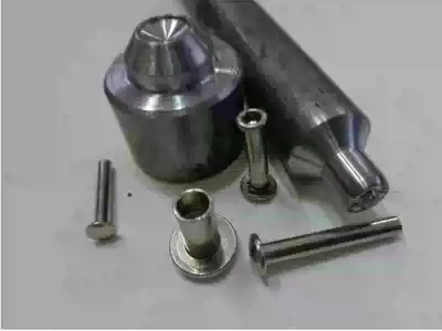 Hand knock semi-hollow rivet tool reverse punch semi-hollow rivet with base origin low price promotion