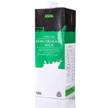 ASDA 艾思达 部分脱脂牛奶 1L