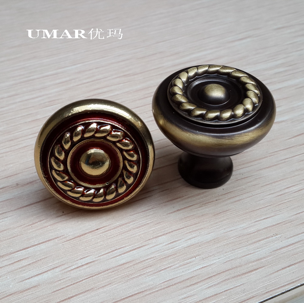 Crown UMAR Umar Home Furniture Eurostyle Overall Cupboard Door Handle Pure Copper Cabinet Door Handle Full Copper American Drawer Handle