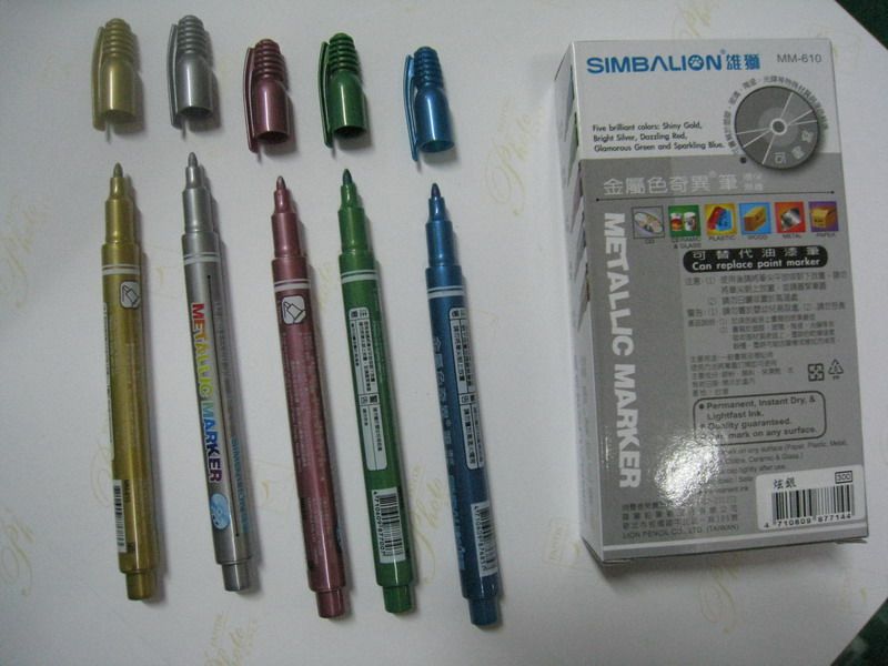 Lion Metal Color Strange Pen 610 1mm RoHS SGS Halogen Environmental Report