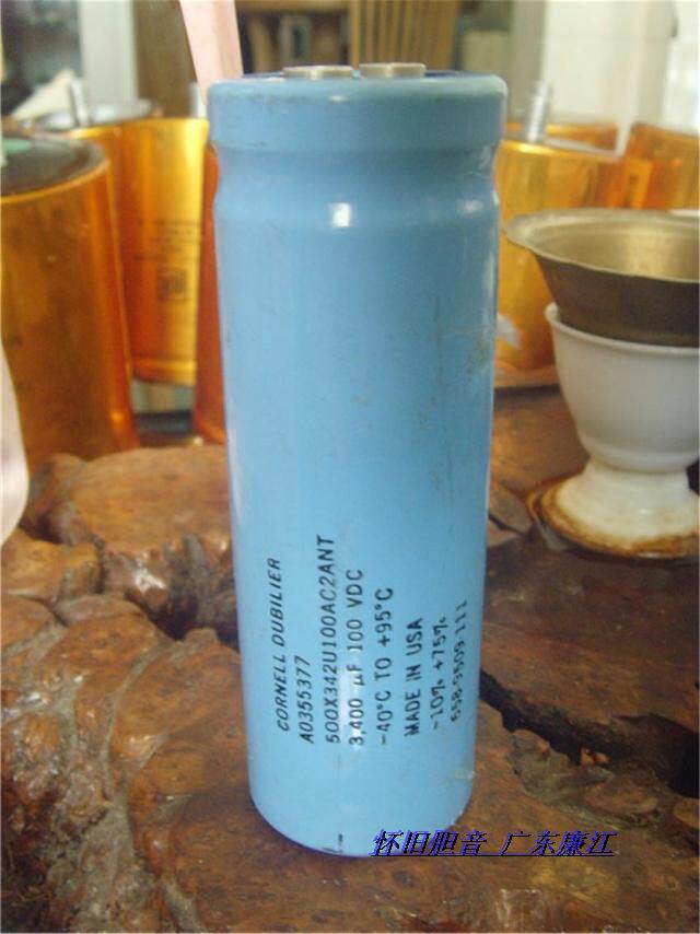 USA USA Big D CORNELL-DUBILIER 3400UF 100V cholerite filtering capacitor