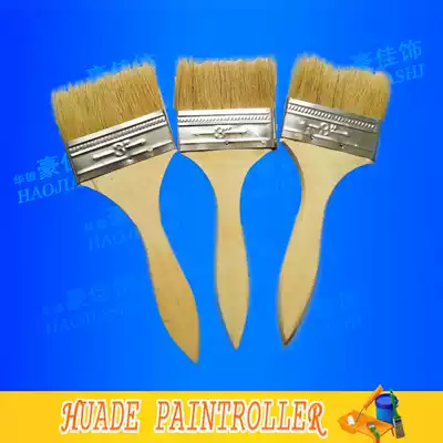 Promotional long hair paint brush bristles pig brush Brown brush Marine brush 3 inch paint paint paint brush