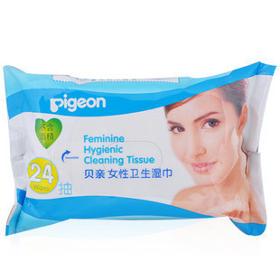 贝亲女性产后卫生湿巾24抽 产妇湿巾 消毒湿巾 XA108