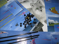 Imported double-wire complex line sports stunt tumbling kite accessories C card 4mm