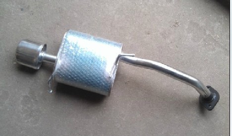 Applicable to Lifan 320 post - knotch pipe stainless steel silencer after - section 320 silencer pipe