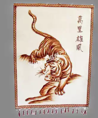Mongolian characteristic crafts, gifts, decorative paintings 60*80cm wool felt paintings, 10 types of tigers