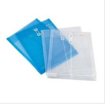 F118 A4 18C rope buckle type file bag transparent file bag information bag printing office stationery wholesale