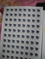 T102 yichou year the year of the Ox stamp sheng xiao niu middle fold *