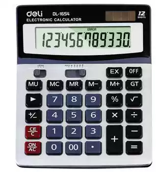 Deli 1654 Financial solar large button computer calculator Special offer 