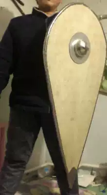 Handmade bag steel edge Knight shield heraldry shield Crusader shield