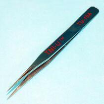 Deli You TU-10A Standard Polished Hard Tweezers Straight Tweezers Stainless Steel Tip Tweezers