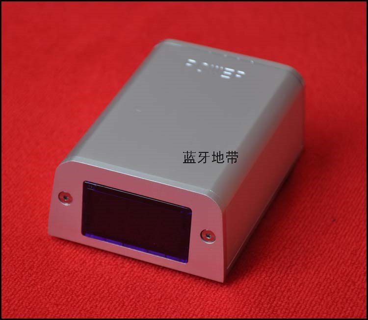 Small aluminum box blue light 220V voltage display for audio