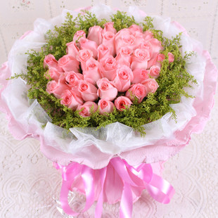 Diana Pink Rose 33 Flowers Bouquet Birthday Blessings Flowers Love Flowers Love Flowers Shanghai Flowers Courier Flower Shop Booking Flowers