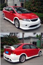 High quality 05~10 Civic modified M big mouth beast front bumper rear bumper small wide body large surround full set