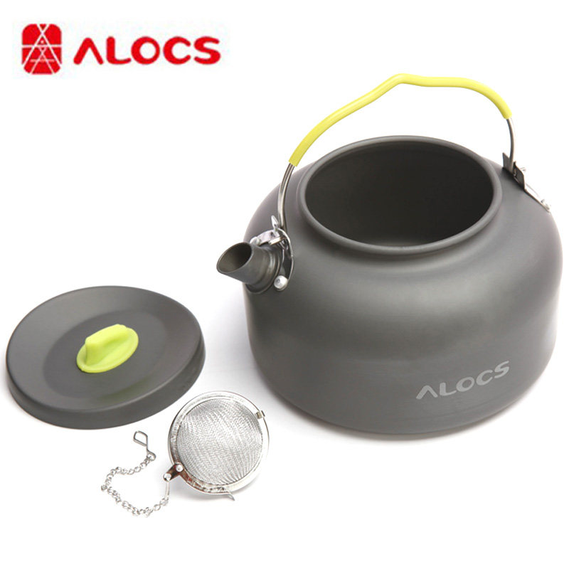 Love Road Guest Burning Kettle 1 4L Outdoor Field Portable Aluminum Cooking Teapot Burning Boiled Water Tea Set Camping CW-K06