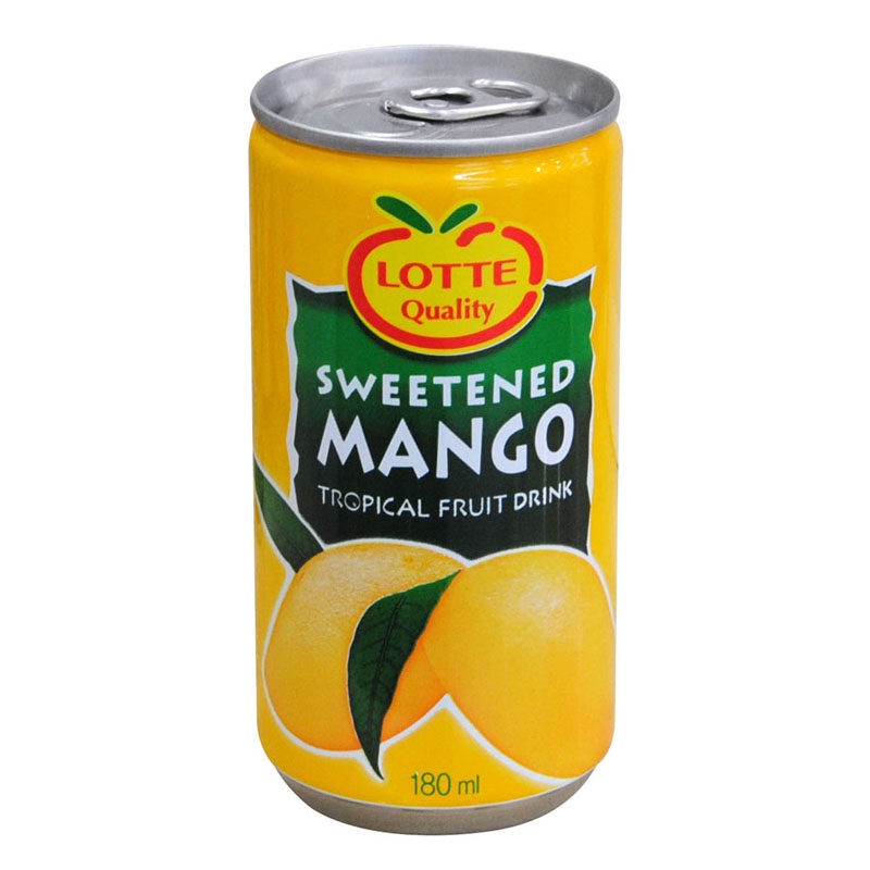 【天猫超市】韩国进口  乐天芒果味饮料 180ml/听 lotte 果味浓郁