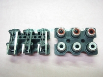Red 2 crown promotion 6-bit bent foot AV socket RCA socket lotus seat audio and video socket power amplifier socket