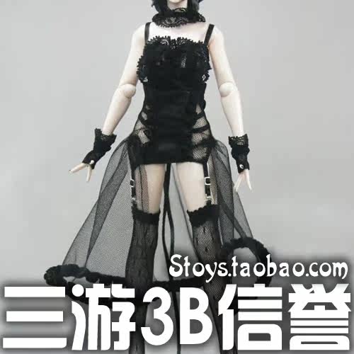 Three tours cool play HotPlus 1 6 HP004 dark maid outfit suitable for OE Phicen body spot