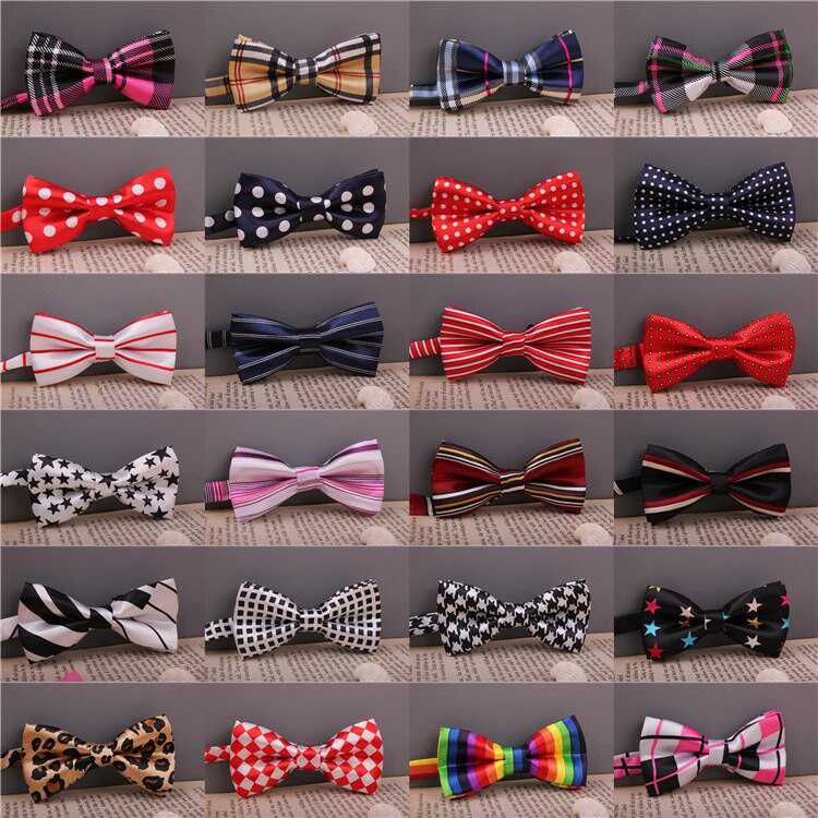 Bow Tie印花兒童領結小學生校服幼兒園條紋波點演出蝴蝶結煲呔